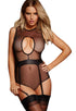 Sexy Vixen Micro Mesh Keyhole Teddy